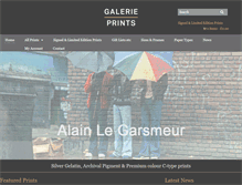 Tablet Screenshot of galerieprints.com